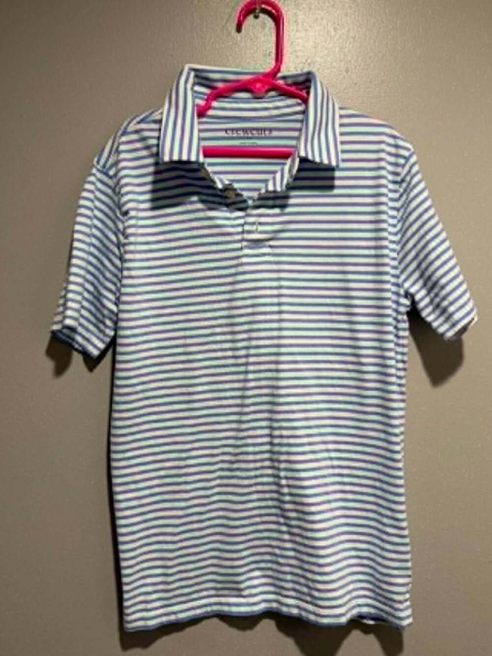 Boys Crewcut Striped Polo Size 10/11